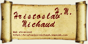 Hristoslav Michaud vizit kartica